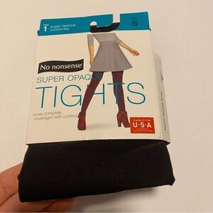 No Nonsense Super Opaque Tights control top -size small